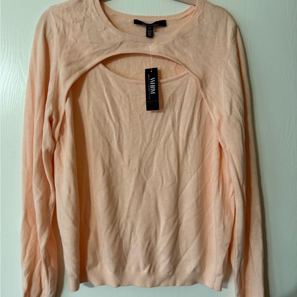 White House Black Market Peach Sweatshirt